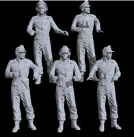 German WWII Tankers in summer uniforms (5 figures)