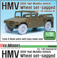JSDGF HMV Sagged Wheel set (for Finemolds 1/35) - Image 1