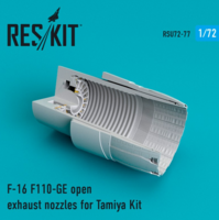 F-16 F110-GE open exhaust nozzles for Tamiya Kit