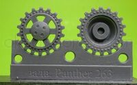 Sprockets for Pz.V Panther, 18 tooth type 2 (8 per set)
