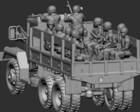 Infantry transport for M35 truck