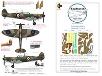 Supermarine Spitfire Mk.I to Mk.V - Pattern B camouflage pattern paint masks (for Revell kits) - Image 1