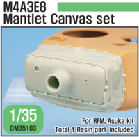 US M4A3E8 Sherman Mantlet canvas cover set (for RFM, Taska/Asuka kit 1/35)