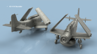 AD-4 W Skyraider folded wings (5 planes) - Image 1