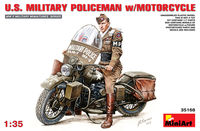 U.S. MILITARY POLICEMAN w/MOTORCYCLE