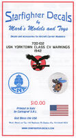 US Navy Yorktown Class Aircraft Carrier Markings andAir Groups - Image 1
