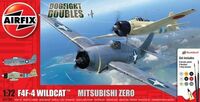 Grumman F4F-4 Wildcat & Mitsubishi Zero Dogfight Doubles - Gift Set - Image 1