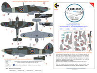 Hawker Hurricane Mk.II C / Nightfighter - Europe Pattern B Camouflage pattern paint masks (for Arma Hobby, Hasegawa, Italeri and Revell kits) - Image 1