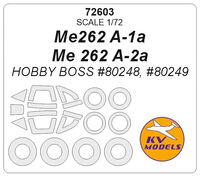 Me262 A-1a / Me 262 A-2a (HOBBY BOSS #80248, #80249) + wheels masks - Image 1