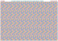 4 colour lozenge - full pattern width for lower surfaces (faded)